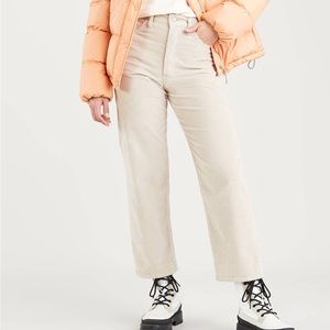Brand new with tag white corduroy Levi’s pants